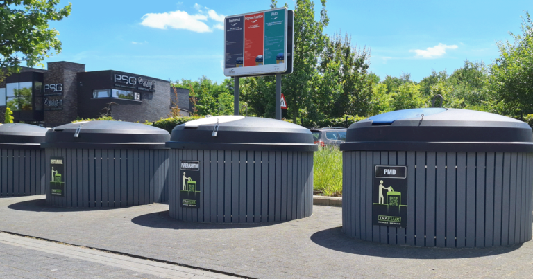 Illustration des conteneurs semi-enterrés Traflux présentés par Inoxsa