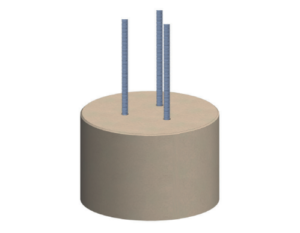 Socle béton